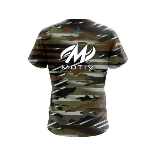 Motiv Camo Grunge CoolWick Bowling Jersey - Image 2