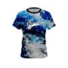 12Bagger Blue Marble Onyx CoolWick Bowling Jersey