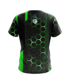 Alternative view of 12Bagger Green Steel Comb CoolWick Bowling Jersey