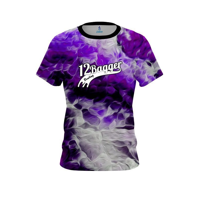 12Bagger Purple Marble Onyx CoolWick Bowling Jersey