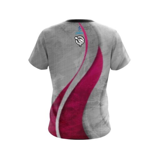 12Bagger Rough Edges Pink CoolWick Bowling Jersey - Image 2