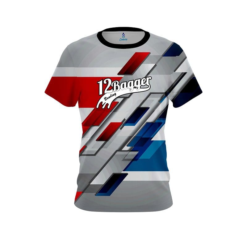 12Bagger Silver Swift CoolWick Bowling Jersey