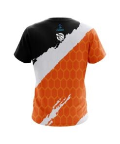 Alternative view of 12Bagger Split Power Orange CoolWick Bowling Jersey