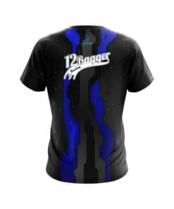 Alternative view of 12Bagger Sport Technology Blue CoolWick Bowling Jersey