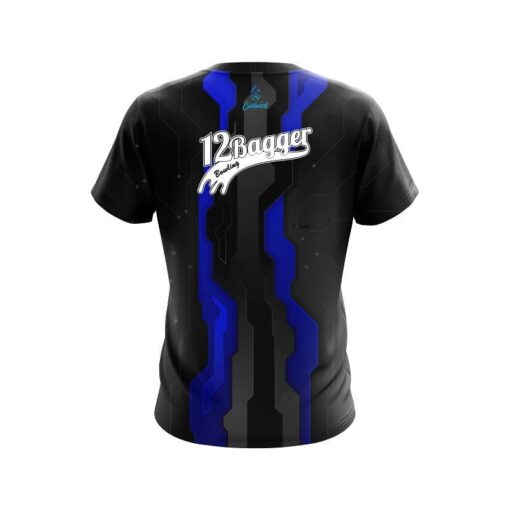 12Bagger Sport Technology Blue CoolWick Bowling Jersey - Image 2