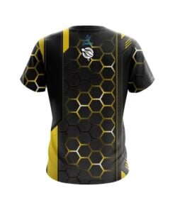 Alternative view of 12Bagger Yellow Steel Comb CoolWick Bowling Jersey