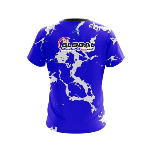 900 Global Blue Shock CoolWick Bowling Jersey - Image 2