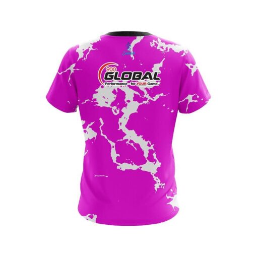 900 Global Pink Shock CoolWick Bowling Jersey - Image 2