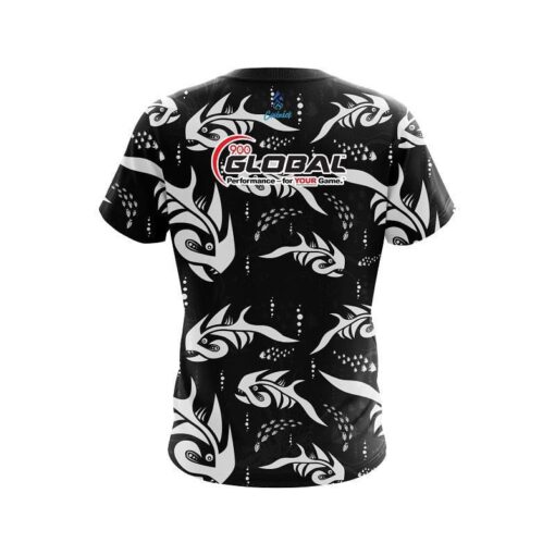 900 Global Piranha Escape CoolWick Bowling Jersey - Image 2