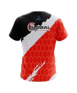 Alternative view of 900 Global Split Power Red CoolWick Bowling Jersey