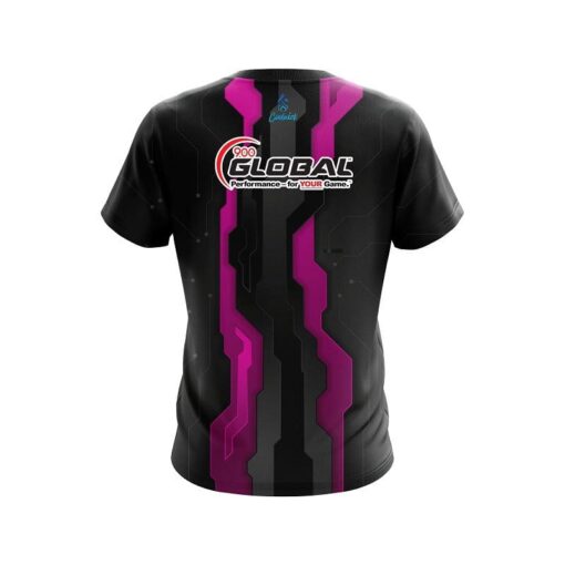 900 Global Sport Technology Pink CoolWick Bowling Jersey - Image 2