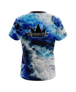 Alternative view of Brunswick Blue Marble Onyx CoolWick Bowling Jersey