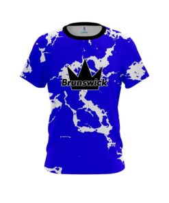 Brunswick Blue Shock CoolWick Bowling Jersey