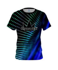 Brunswick Electronic Wave Aqua CoolWick Bowling Jersey
