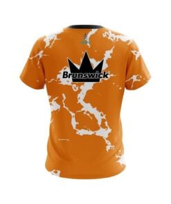 Alternative view of Brunswick Orange Shock CoolWick Bowling Jersey