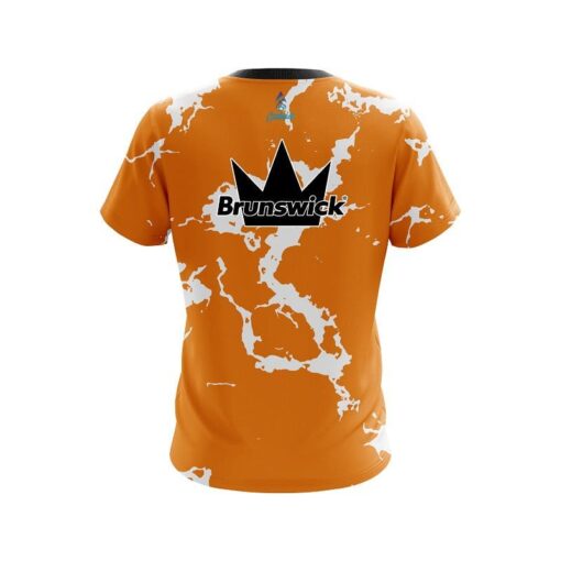 Brunswick Orange Shock CoolWick Bowling Jersey - Image 2