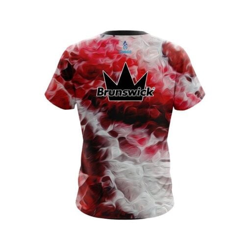 Brunswick Red Marble Onyx CoolWick Bowling Jersey - Image 2