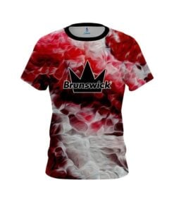 Brunswick Red Marble Onyx CoolWick Bowling Jersey