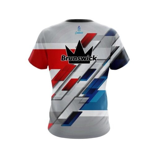 Brunswick Silver Swift CoolWick Bowling Jersey - Image 2