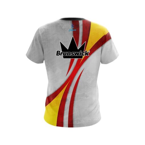 Brunswick Spike Red CoolWick Bowling Jersey - Image 2