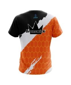 Alternative view of Brunswick Split Power Orange CoolWick Bowling Jersey