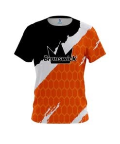Brunswick Split Power Orange CoolWick Bowling Jersey