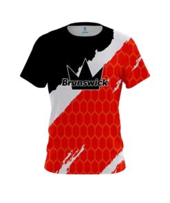 Brunswick Split Power Red CoolWick Bowling Jersey