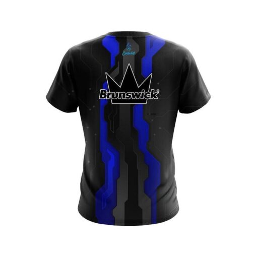 Brunswick Sport Technology Blue CoolWick Bowling Jersey - Image 2