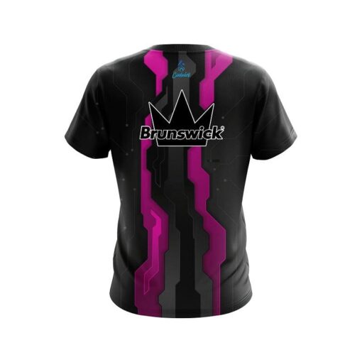 Brunswick Sport Technology Pink CoolWick Bowling Jersey - Image 2