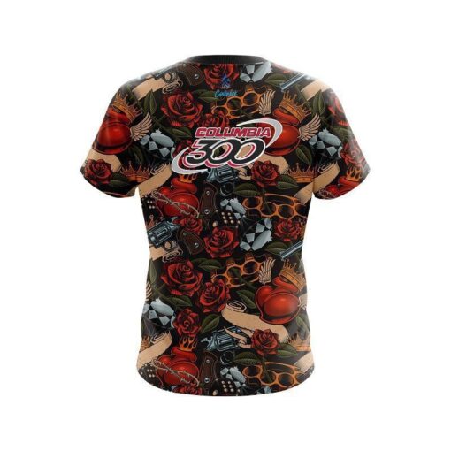 Columbia 300 Love Kills CoolWick Bowling Jersey - Image 2