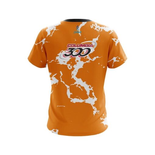 Columbia 300 Orange Shock CoolWick Bowling Jersey - Image 2