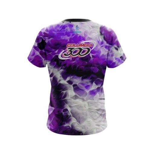 Columbia 300 Purple Marble Onyx CoolWick Bowling Jersey - Image 2