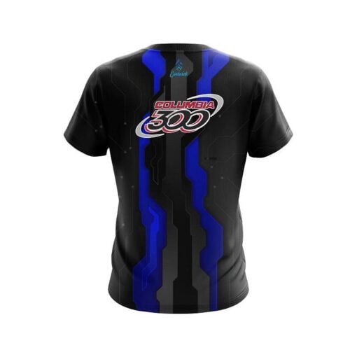 Columbia 300 Sport Technology Blue CoolWick Bowling Jersey - Image 2