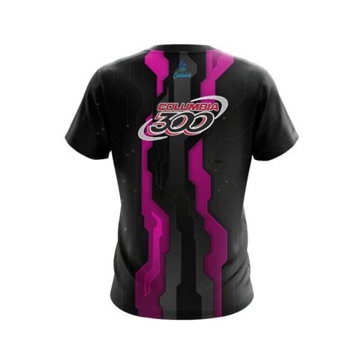 Columbia 300 Sport Technology Pink CoolWick Bowling Jersey - Image 2