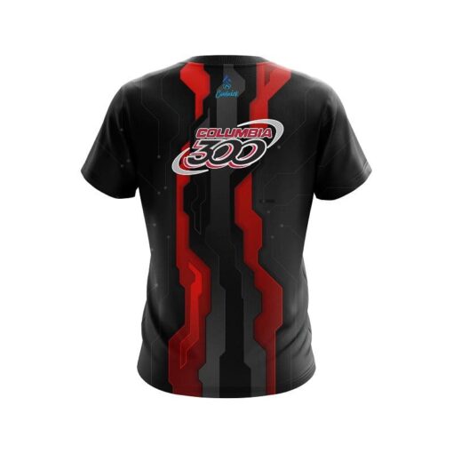 Columbia 300 Sport Technology Red CoolWick Bowling Jersey - Image 2