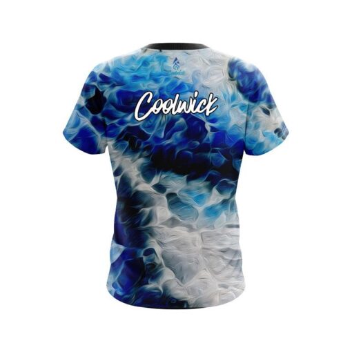 CoolWick Blue Marble Onyx CoolWick Bowling Jersey - Image 2