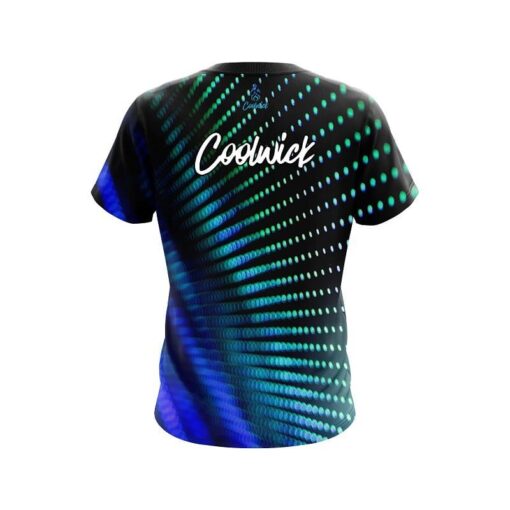 CoolWick Electronic Wave Aqua CoolWick Bowling Jersey - Image 2