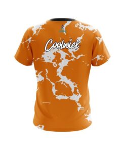 Alternative view of CoolWick Orange Shock CoolWick Bowling Jersey
