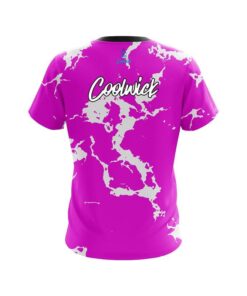 Alternative view of CoolWick Pink Shock CoolWick Bowling Jersey