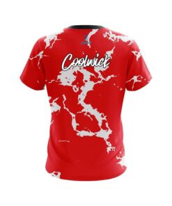 Alternative view of CoolWick Red Shock CoolWick Bowling Jersey