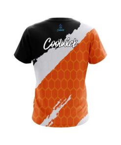 Alternative view of CoolWick Split Power Orange CoolWick Bowling Jersey