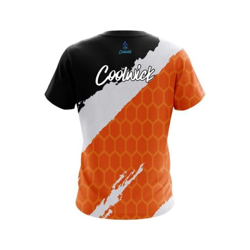 CoolWick Split Power Orange CoolWick Bowling Jersey - Image 2