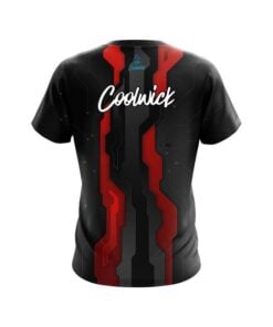Alternative view of CoolWick Sport Technology Red CoolWick Bowling Jersey