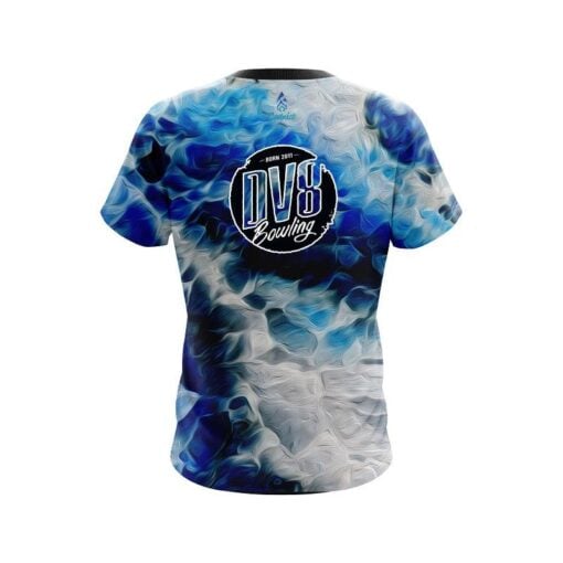 DV8 Blue Marble Onyx CoolWick Bowling Jersey - Image 2