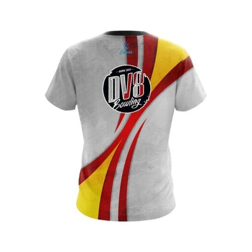 DV8 Spike Red CoolWick Bowling Jersey - Image 2