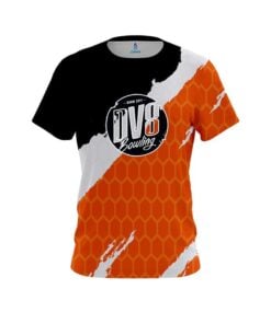 DV8 Split Power Orange CoolWick Bowling Jersey