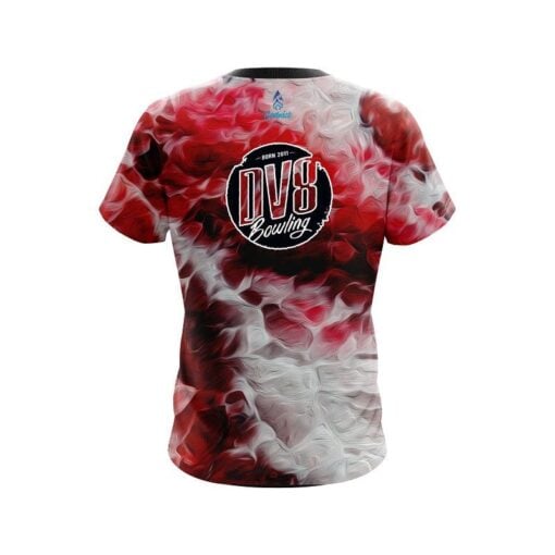 DV8 Red Marble Onyx CoolWick Bowling Jersey - Image 2