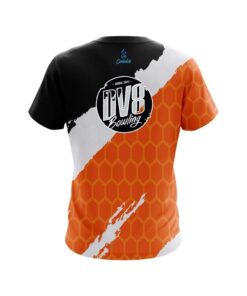 Alternative view of DV8 Split Power Orange CoolWick Bowling Jersey