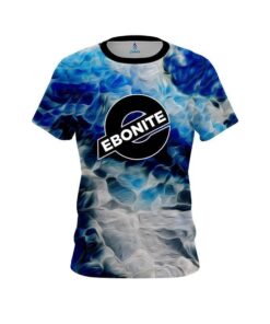 Ebonite Blue Marble Onyx CoolWick Bowling Jersey