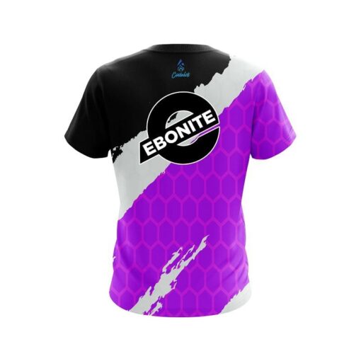 Ebonite Split Power Purple CoolWick Bowling Jersey - Image 2
